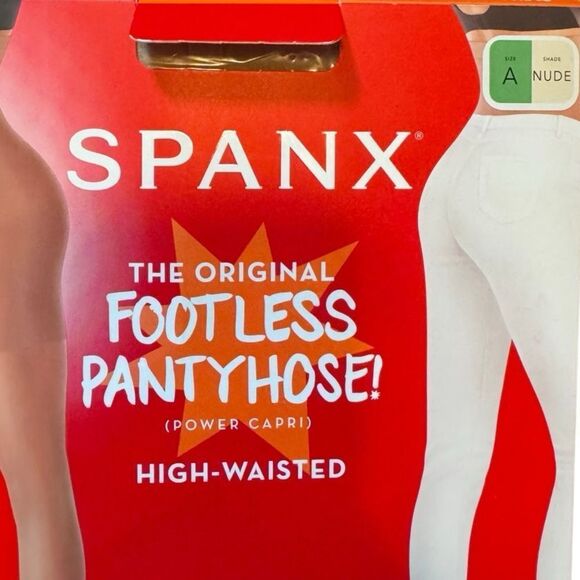 NWT- Spank Footless High Waisted Pantyhose in Nude, Size A - Picture 1 of 6